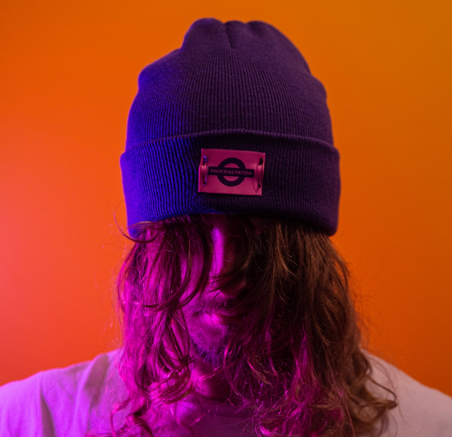 Triple logo beanie